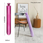 Hot Water Bottle Extra-Long Insulating Cover Leak-Resistant