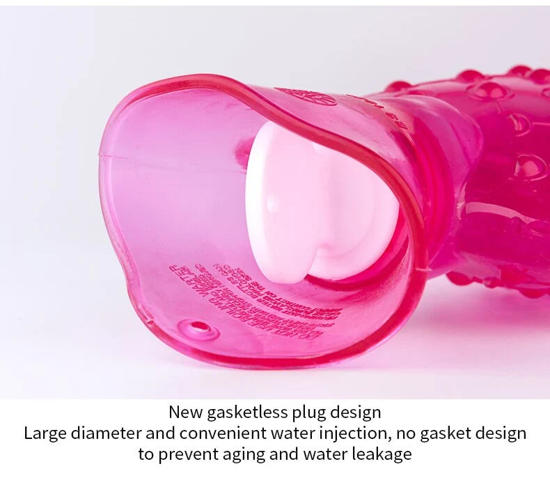 Hot Water Bottle Extra-Long Insulating Cover Leak-Resistant