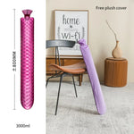 Hot Water Bottle Extra-Long Insulating Cover Leak-Resistant