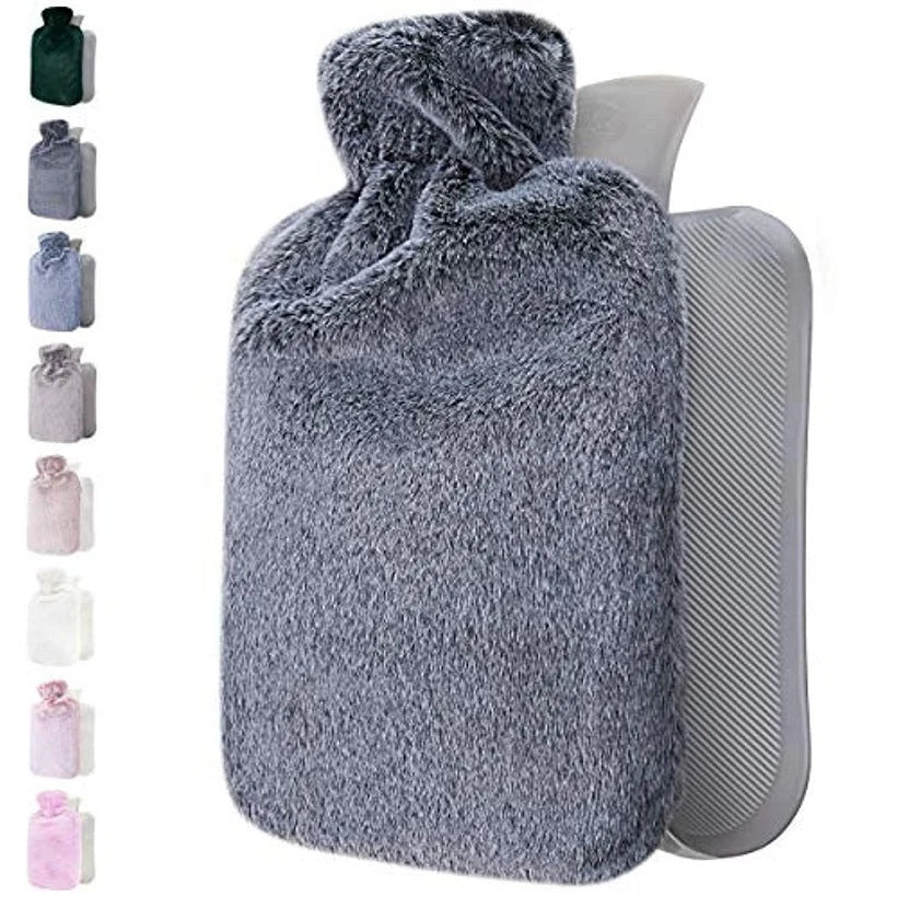 Hot Water Bottle Plush Cover Long-Lasting Heat Retention
