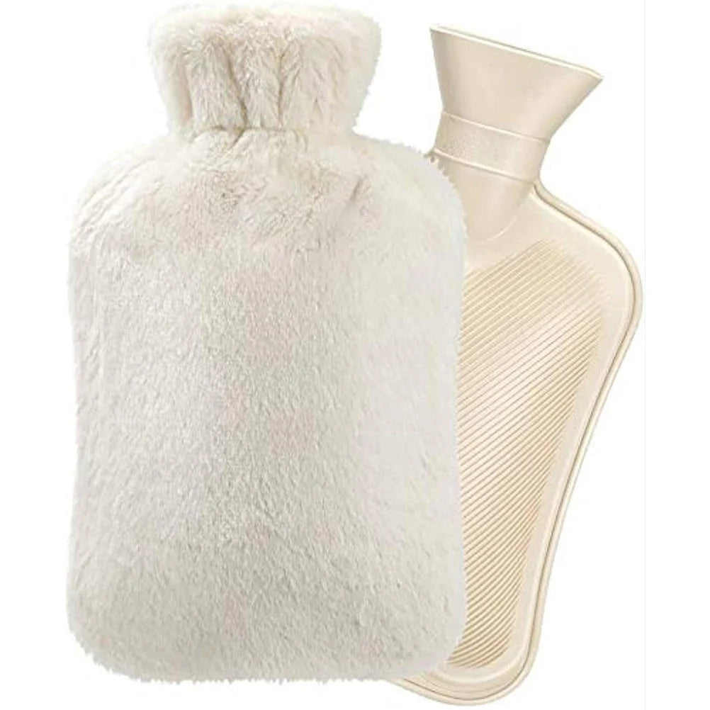 Hot Water Bottle Plush Cover Long-Lasting Heat Retention