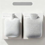 Hot Water Bottle Soft Plush Removable Washable Cover