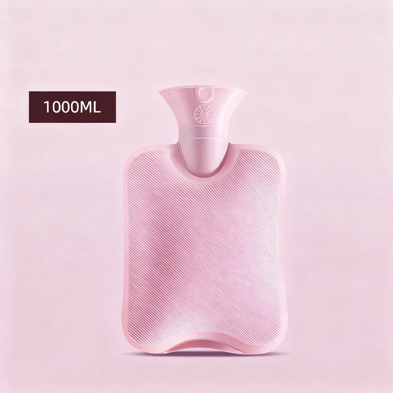 Hot Water Bottle Soft Plush Removable Washable Cover