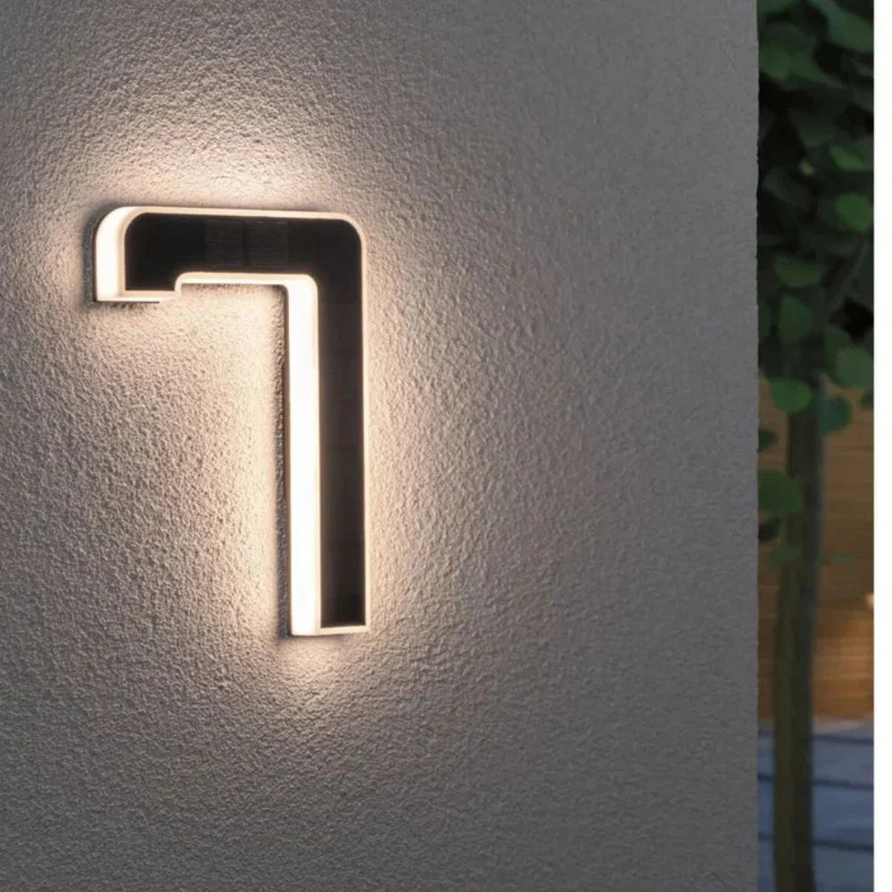 House Number Solar Powered LED Dusk Sensor