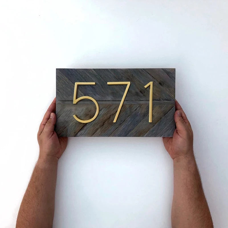 House Number Zinc Alloy Rust-Resistant 5 Inch