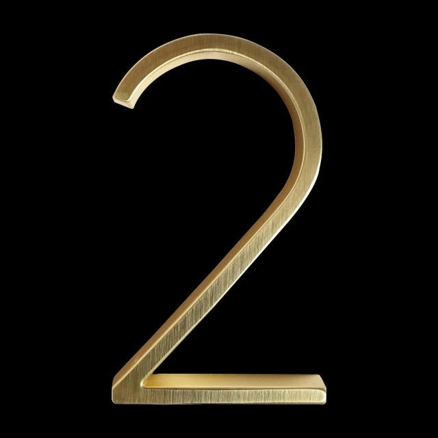 House Number Zinc Alloy Rust-Resistant 5 Inch