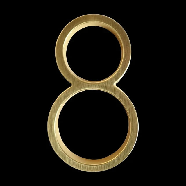 House Number Zinc Alloy Rust-Resistant 5 Inch