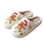House Slippers Christmas Design Plush Lining Non-Slip Sole
