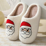 House Slippers Christmas Design Plush Lining Non-Slip Sole
