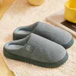 House Slippers Plush Backless Slip-On Anti-Slip Sole