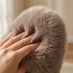 House Slippers Plush Faux Fur Cushioned Non-Slip Sole