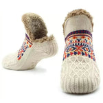 House Socks Knitted Fleece-Lined Non-Slip Soles