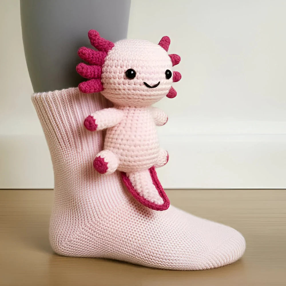 House Socks Plush Animal Design Non-Slip Soles