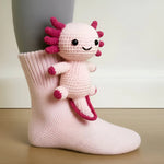 House Socks Plush Lined Non-Slip Animal Design