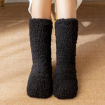House Socks Plush Warmth Non-Slip Soles Mid-Calf Comfort