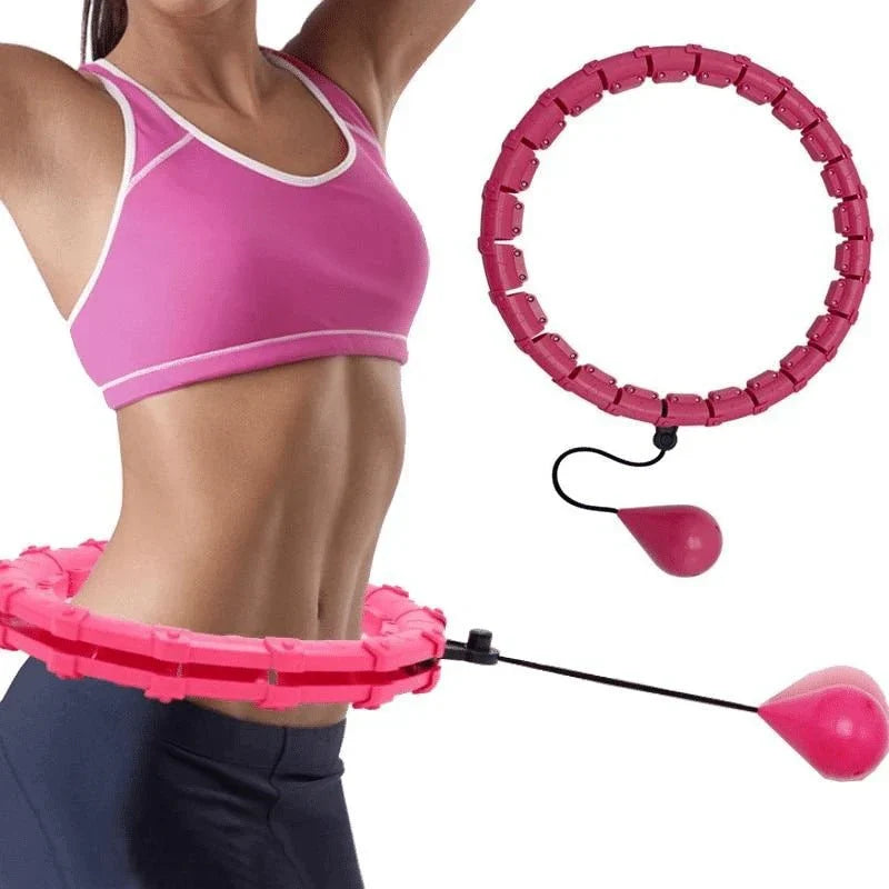 Hula Hoop Weighted 360° Massage Adjustable 24–32 Sections