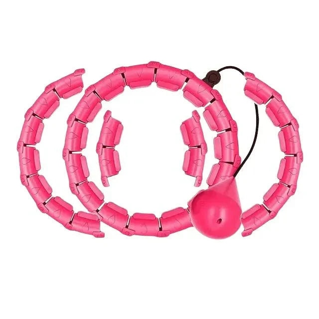 Hula Hoop Weighted 360° Massage Adjustable 24–32 Sections