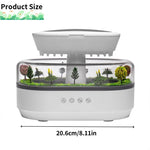 Humidifier Ultrasonic Mist Raindrop Sound & 7-Color Ambient Light