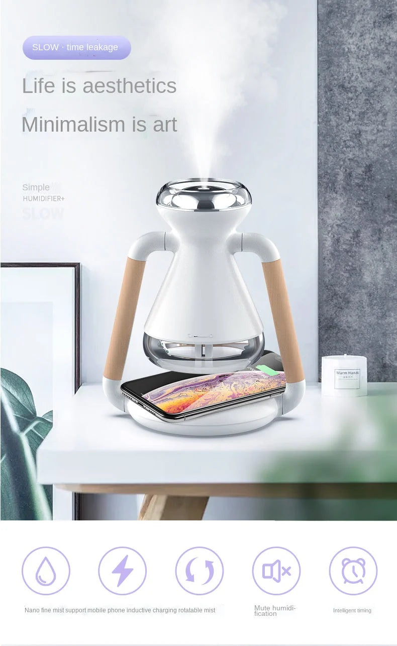 Humidifier Wireless Phone Charging Fine Mist