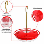 Hummingbird Feeder Built-In Ant Moat Five Feeding Ports 10.58 Oz Capacity
