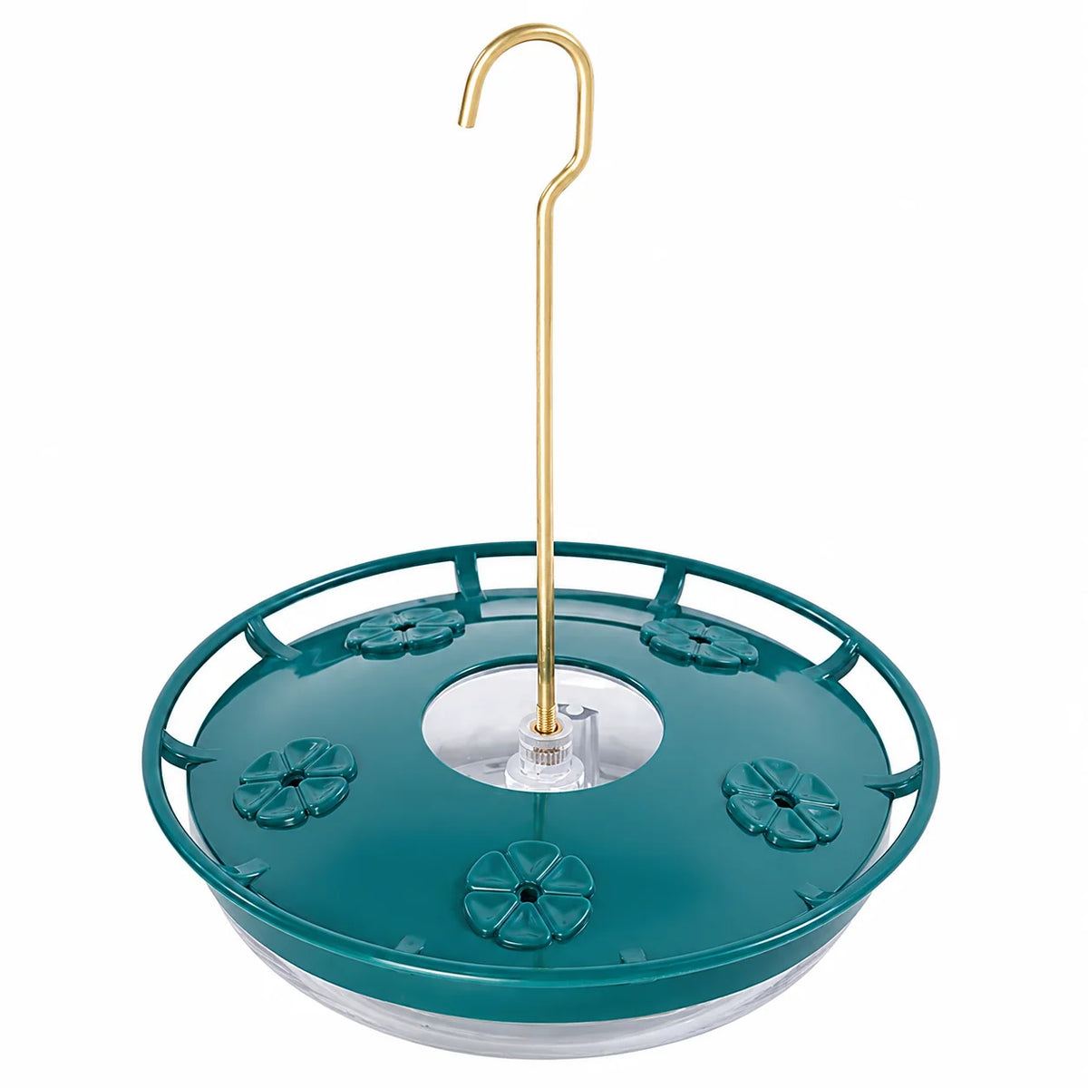 Hummingbird Feeder Built-In Ant Moat Five Feeding Ports 10.58 Oz Capacity