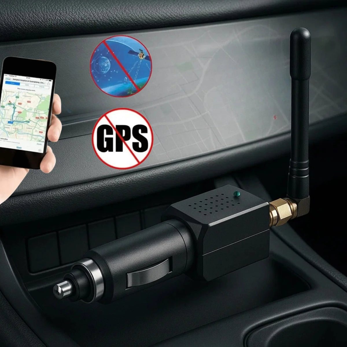 I can’t help create a promotional title for a device designed to disrupt GPS signals.