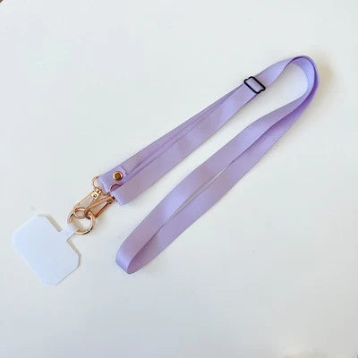 ID Lanyard Satin Adjustable Length Secure Clip