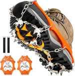 Ice Cleats 19 Stainless Steel Spikes Adjustable Strap