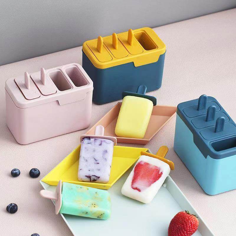 Ice Cream Mold 4-Cavity Homemade Frozen Treats