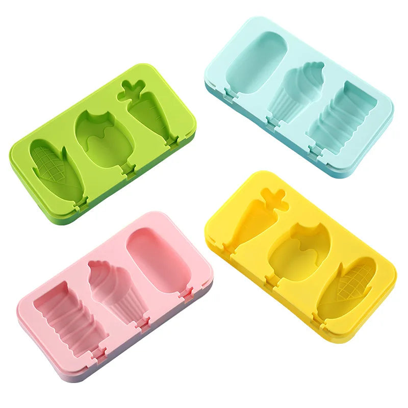Ice Cream Mold Non-Stick Silicone Dishwasher-Safe