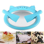 Ice Cream Roll Maker Freezer Pan Two Scrapers Included