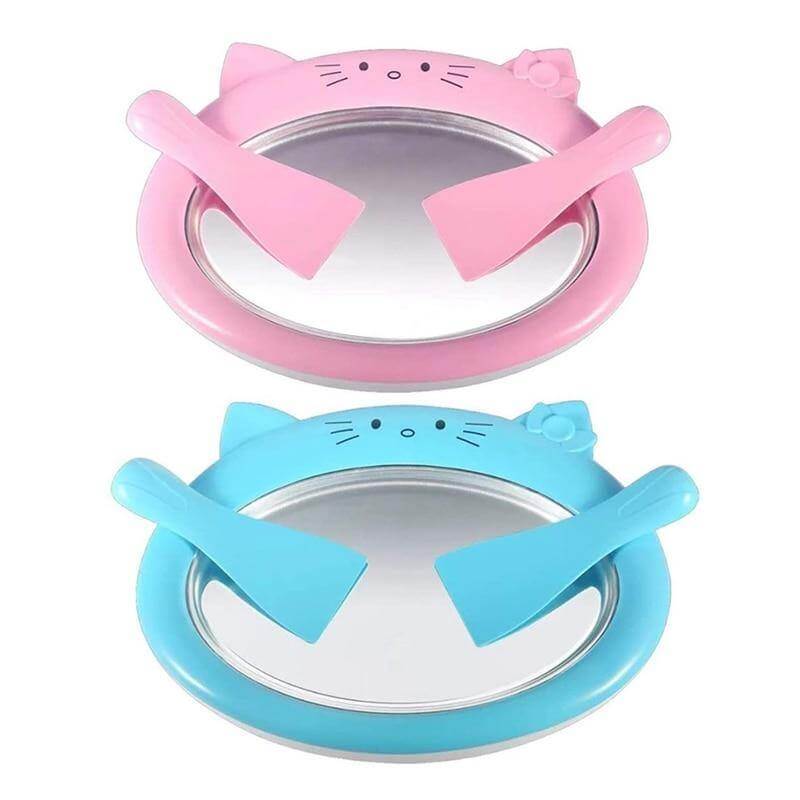Ice Cream Roll Maker Freezer Pan Two Scrapers Included