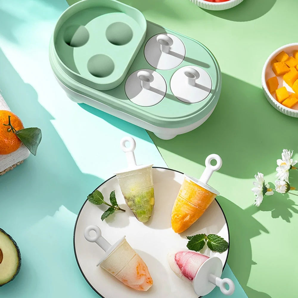 Ice Cream Sandwich Maker Mold BPA-Free Silicone Easy-Release Design