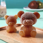 Ice Cube Tray Bear-Shaped Food-Grade Silicone Flexible & Easy-Clean