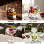 Ice Sphere Mold Silicone Set of 4 Slow-Melting
