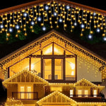 Icicle String Lights Twinkling Strobe Connectable Waterproof
