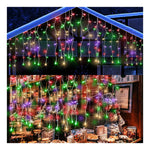 Icicle String Lights Twinkling Strobe Connectable Waterproof