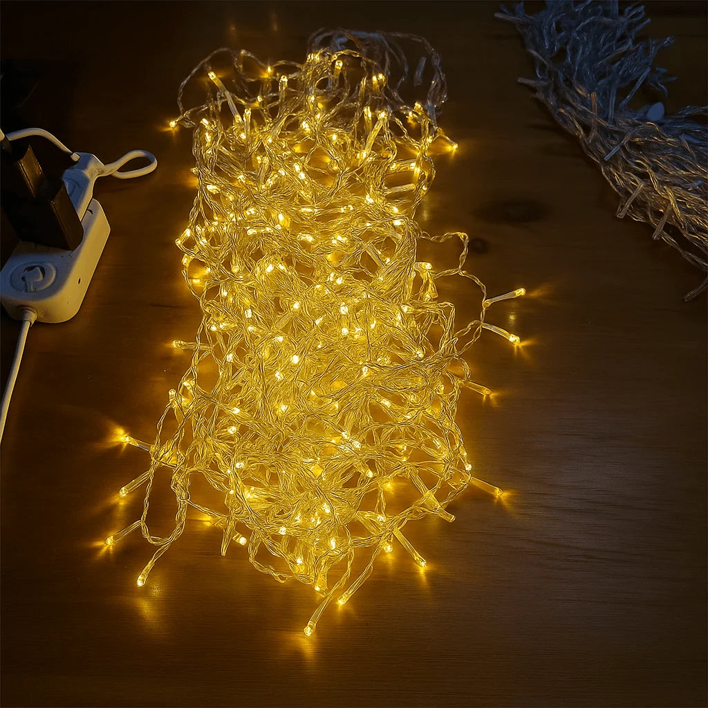Icicle String Lights Twinkling Strobe Connectable Waterproof