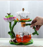 Incense Burner Teapot Design Handcrafted Resin Glass