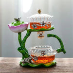 Incense Burner Teapot Design Handcrafted Resin Glass