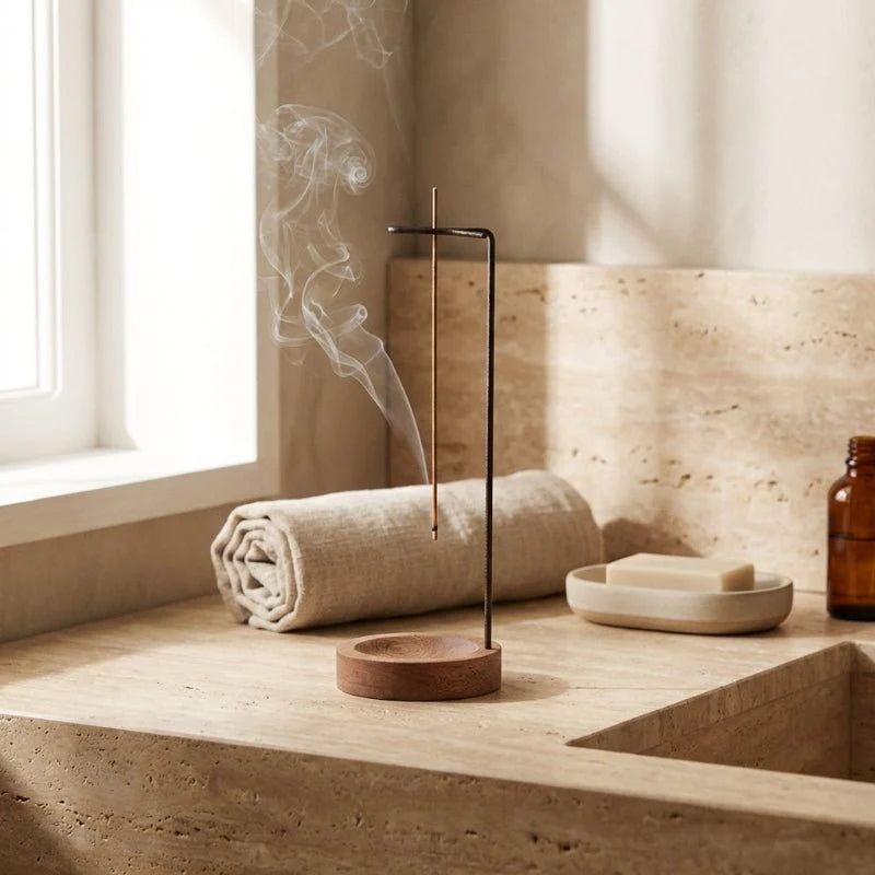 Incense Holder Hanging Wooden Space-Saving Design