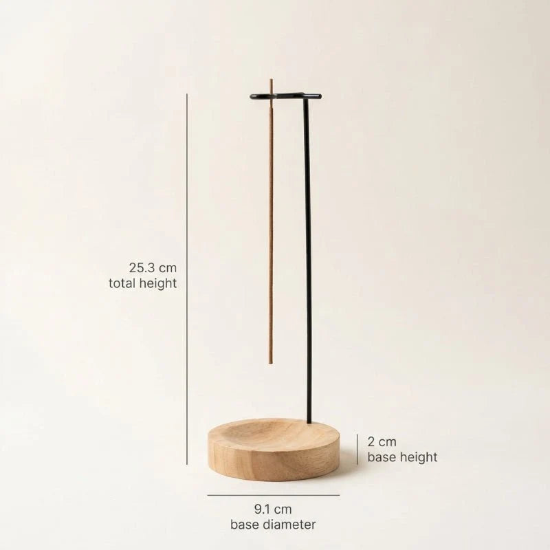 Incense Holder Hanging Wooden Space-Saving Design