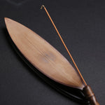 Incense Stick Holder Wood Bamboo Leaf Design