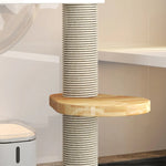 Indoor Cat House Multi-Level Solid Wood 160cm Tall