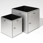 Indoor Planter Brushed Aluminum Waterproof Lining Hardwood Stand