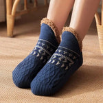 Indoor Socks Plush Non-Slip Silicone Grip