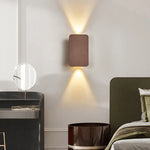 Indoor Wall Light Rectangular Metal Frame Warm Built-In LED