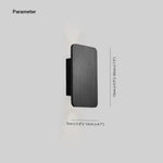 Indoor Wall Light Rectangular Metal Frame Warm Built-In LED