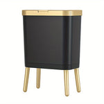 Indoor Waste Bin 15L Sealed Flip Lid Slim Profile