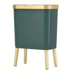 Indoor Waste Bin 15L Sealed Flip Lid Slim Profile